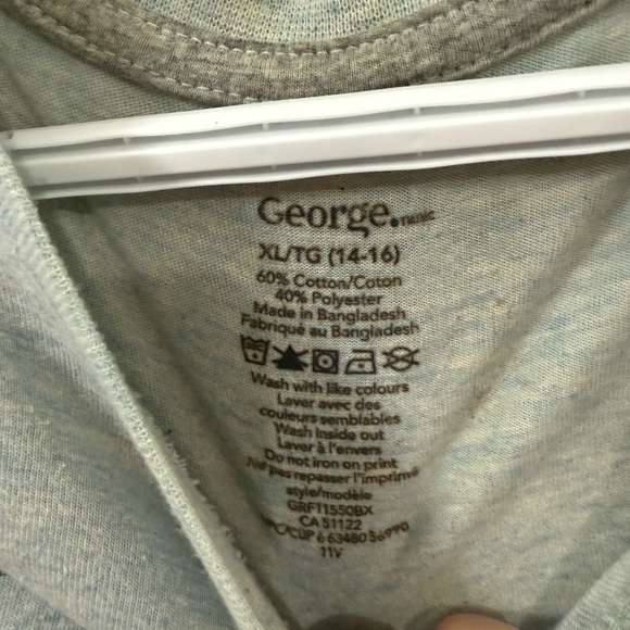 George Light Gray Kids Long Sleeve Tee - Picture 3 of 3